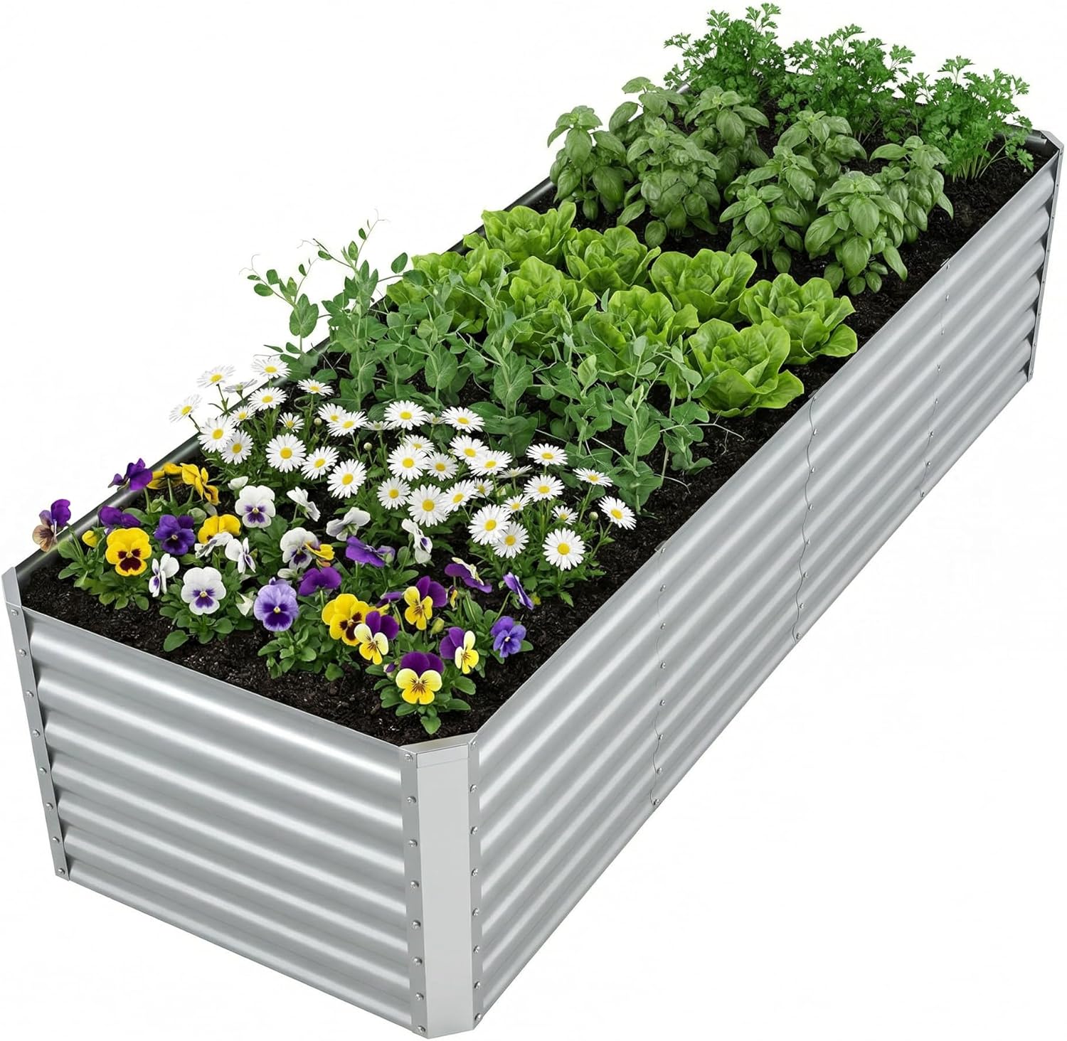 Raised Garden Bed - Zewnętrzna ocynkowana podwyższona grządka do uprawy