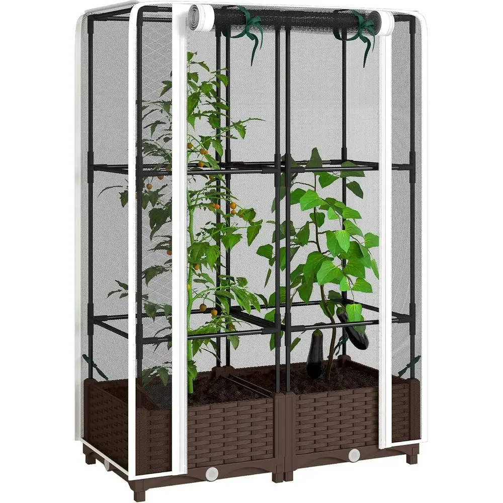 Self Watering Planter - Wysoka grządka ogrodowa z kratką, podpórka