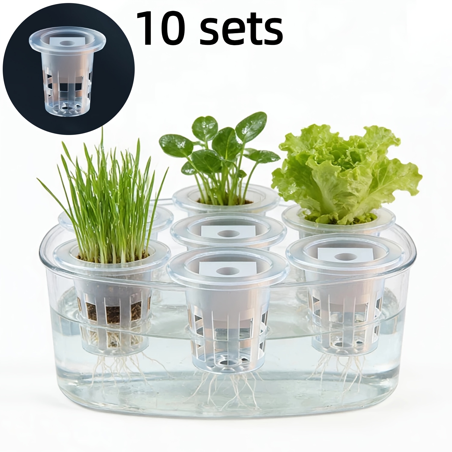 Seed Starter Tray - Zestaw 10 koszyków do hydroponiki (zawiera