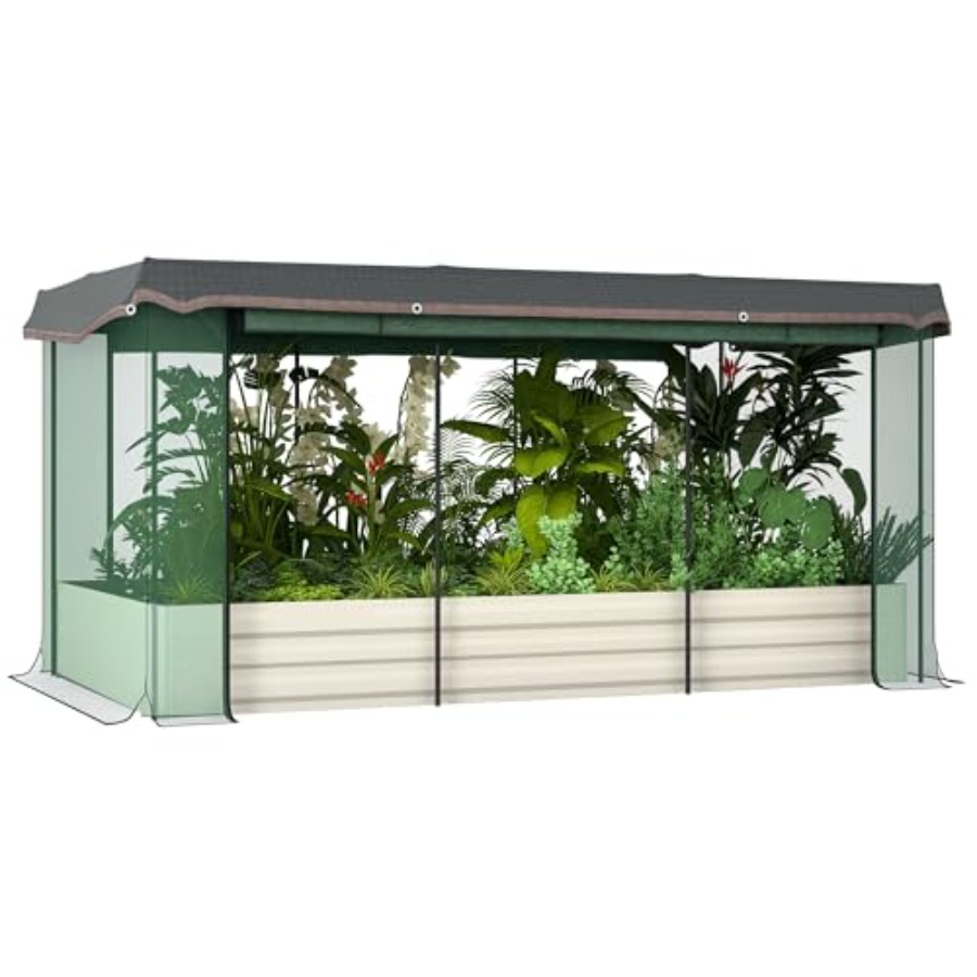 Raised Garden Bed - Zaokrąglona ocynkowana podwyższona grządka ogrodowa o