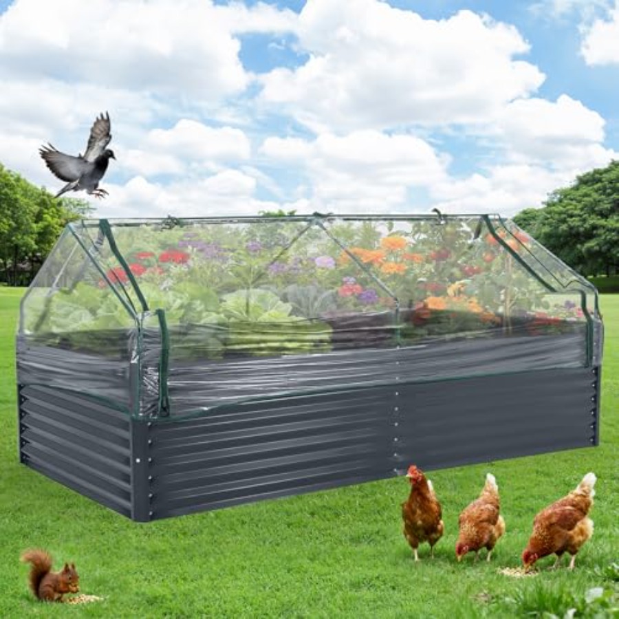 Ogród warzywny na zewnątrz: po – Raised Garden Bed recenzja i cena