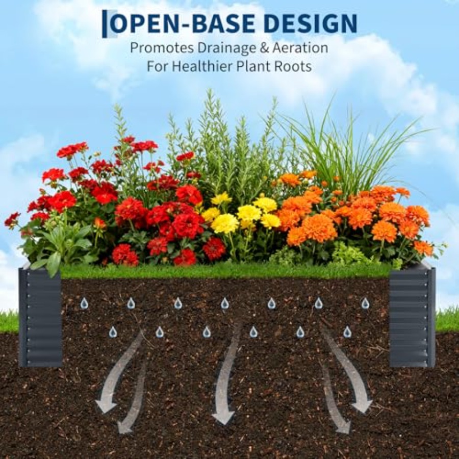 Ogród warzywny na zewnątrz: po – Raised Garden Bed recenzja i cena