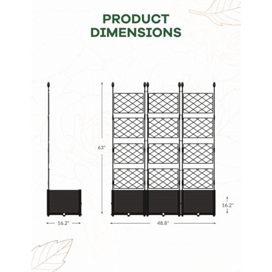 Zestaw 3 sztuk modułowych, pod – Raised Garden Bed recenzja i cena